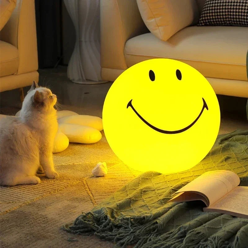 Rechargeable Smile Face Night Light for Bedside