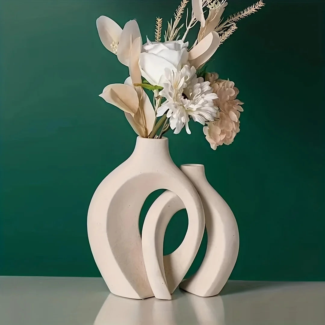 Modern Boho Hollow Flower Vases for Home Decor