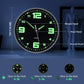 Glow in the Dark Silent Wall Clock for Living Room