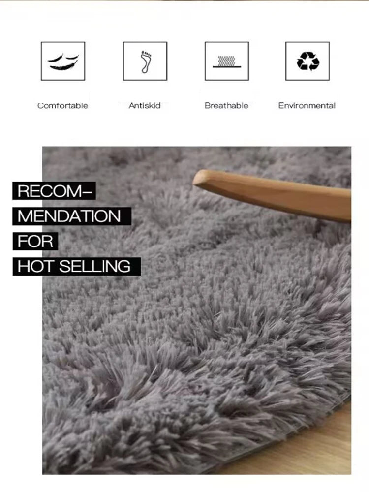 Fluffy Round Carpet for Children's Bedroom