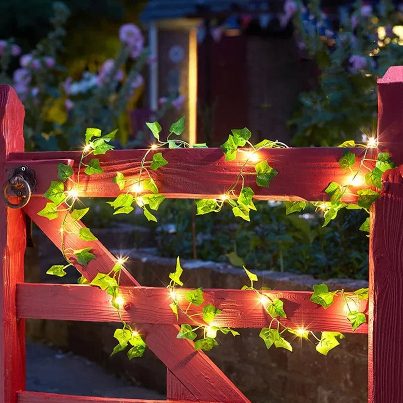 Green Leaf String Fairy Lights