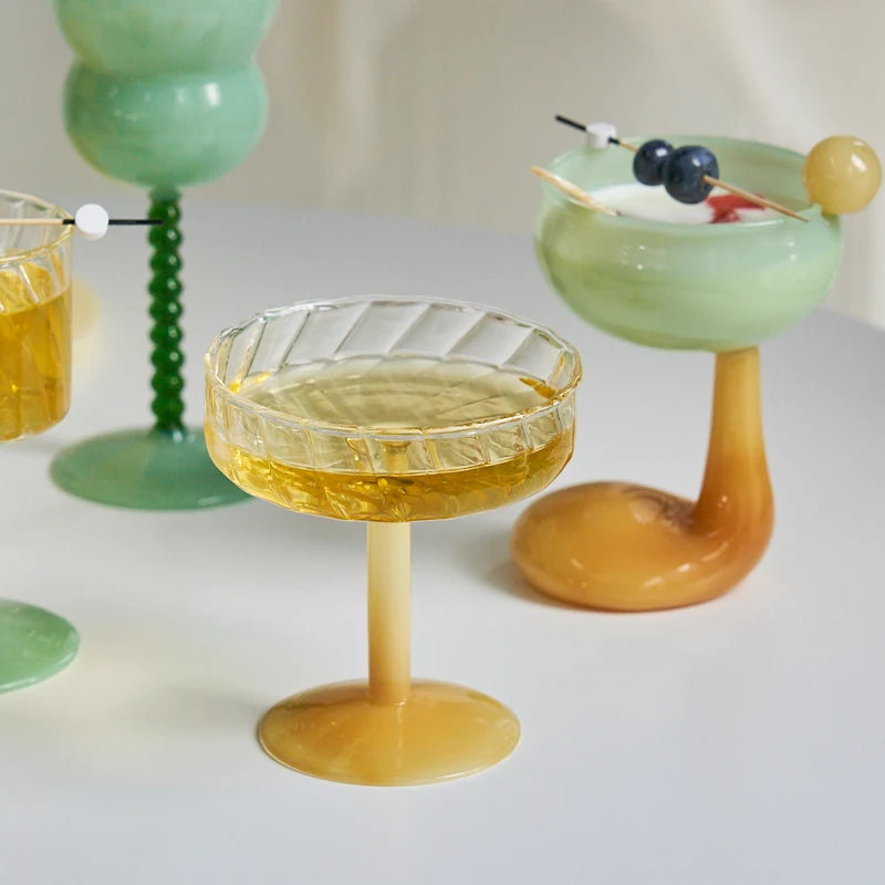 Summer Cocktail Glasses and Champagne Flutes