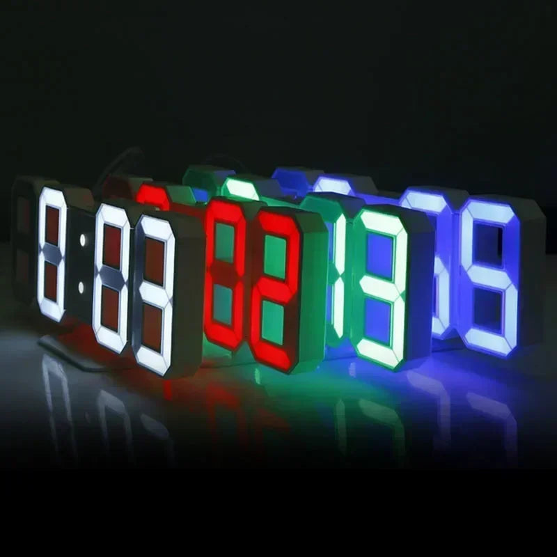 Multifunctional 3D LED Digital Wall Clock