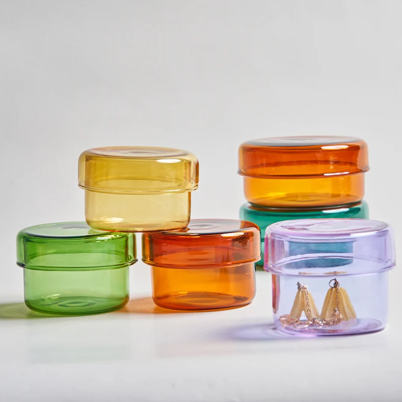 Decorative Glass Storage Jar for Home and Office