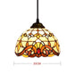 Mediterranean Tiffany Chandelier - Colorful Glass