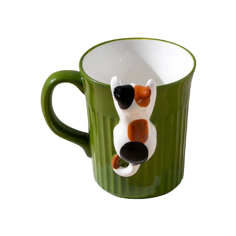 Cute Cat Ceramic Mug for Office and Home