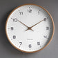 12-Inch Nordic Wooden Wall Clock for Minimalist Homes