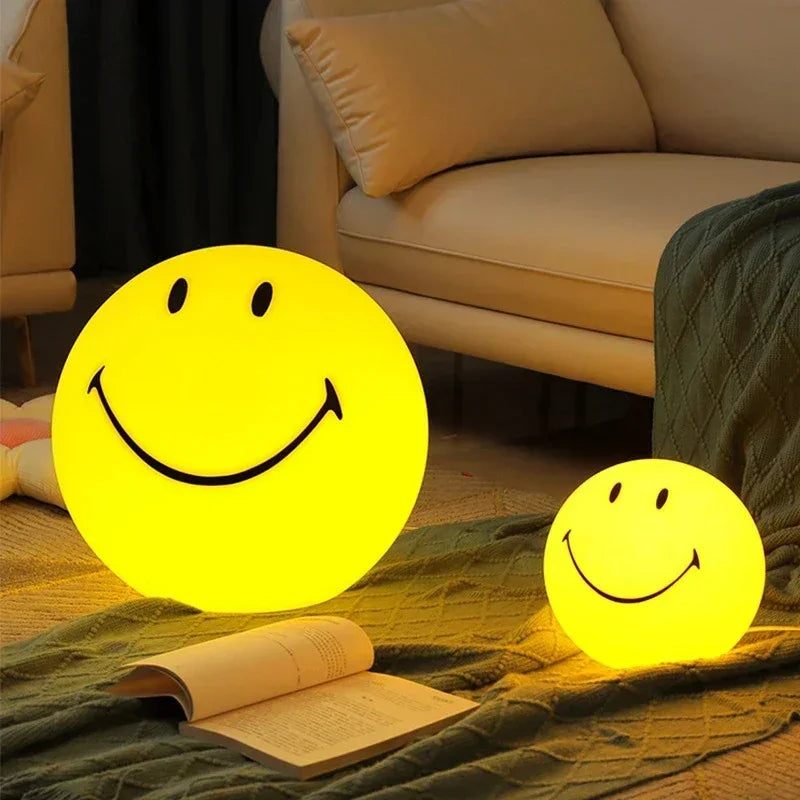 Rechargeable Smile Face Night Light for Bedside