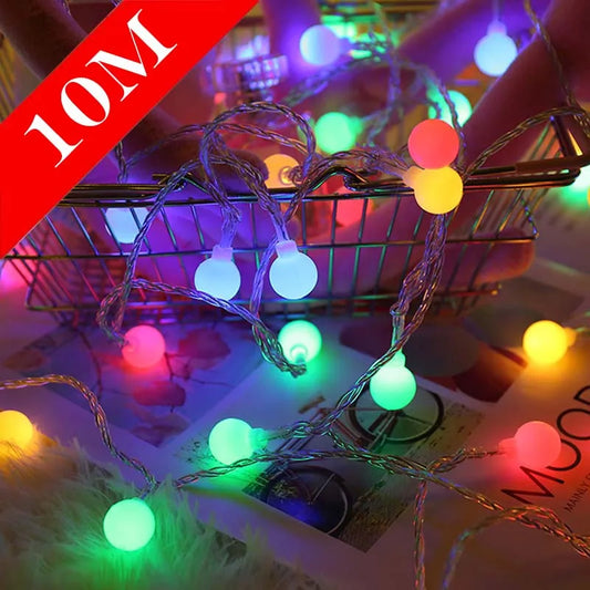 Cherry Ball LED String Lights for Holiday Decor