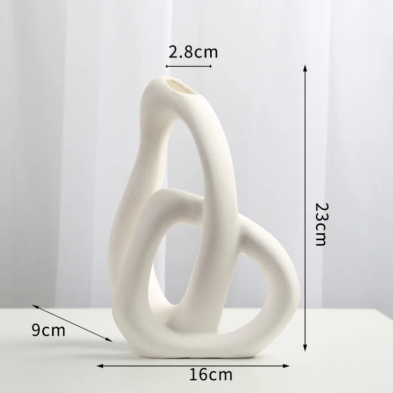 Interlock Vase for Wedding or Living Room Decor