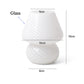 Glass Mushroom Table Lamp USB 3-Color Dimmable Night Light