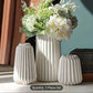 Set of 3 Boho Ceramic Vases for Farmhouse Decor