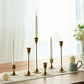 Elegant Brass Gold Candlestick Set for Weddings