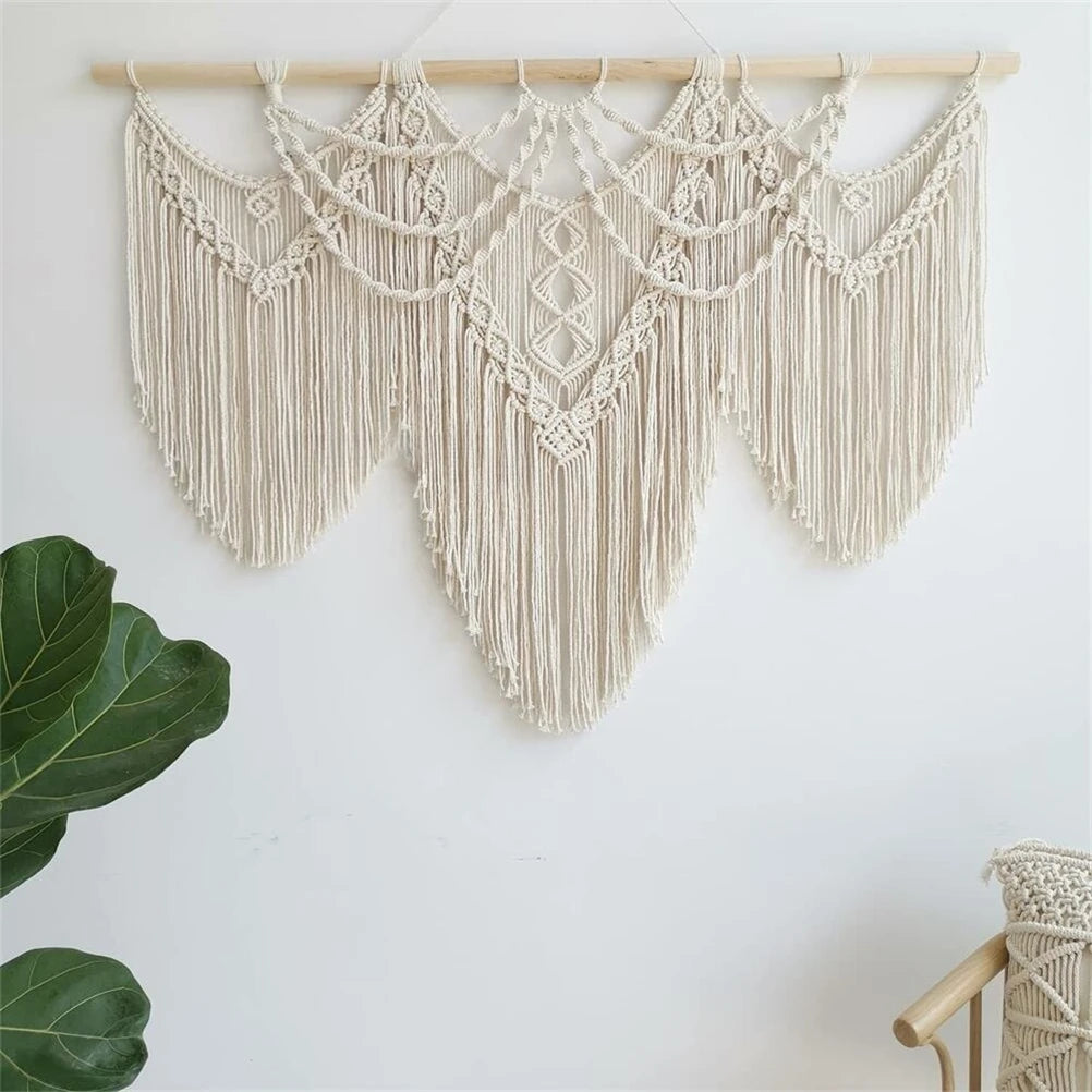 Large Macrame Boho Tassel Wall Hanging