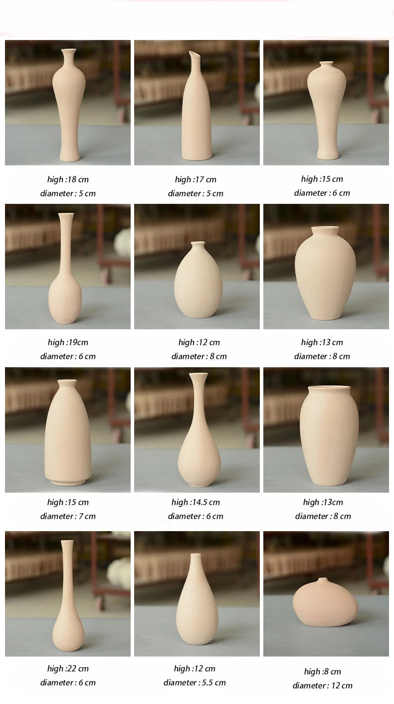 Abstract Ceramic Vases for Simple Decoration