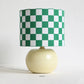 Nordic Checkerboard Ceramic Table Lamp for Decor