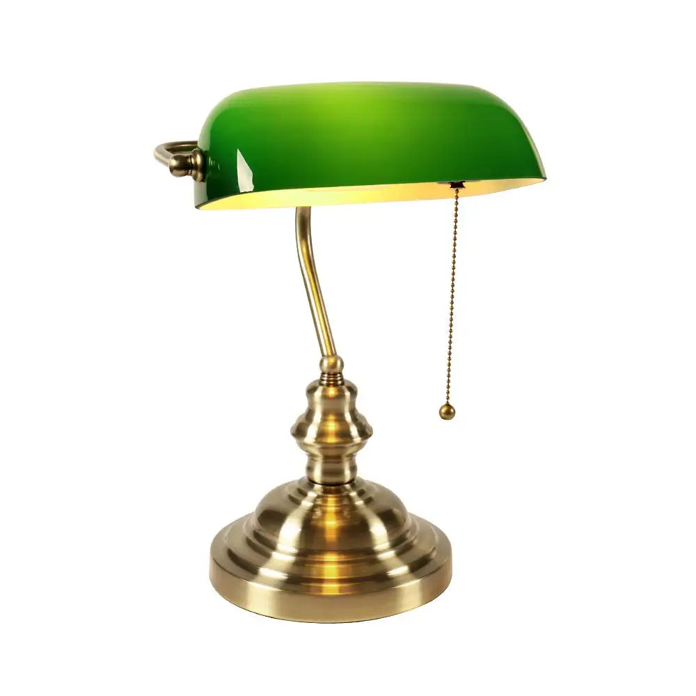 American Retro Desk Light - Green Lampshade