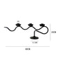 Black Metal Candlestick for Home Decor