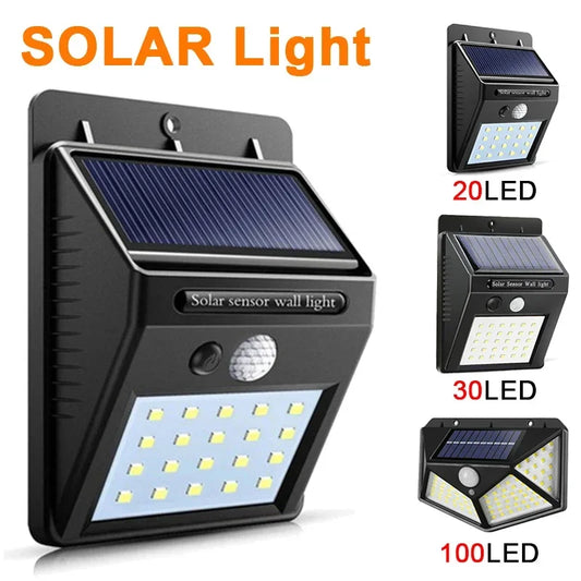 Solar Motion Sensor Wall Light for Garden Security