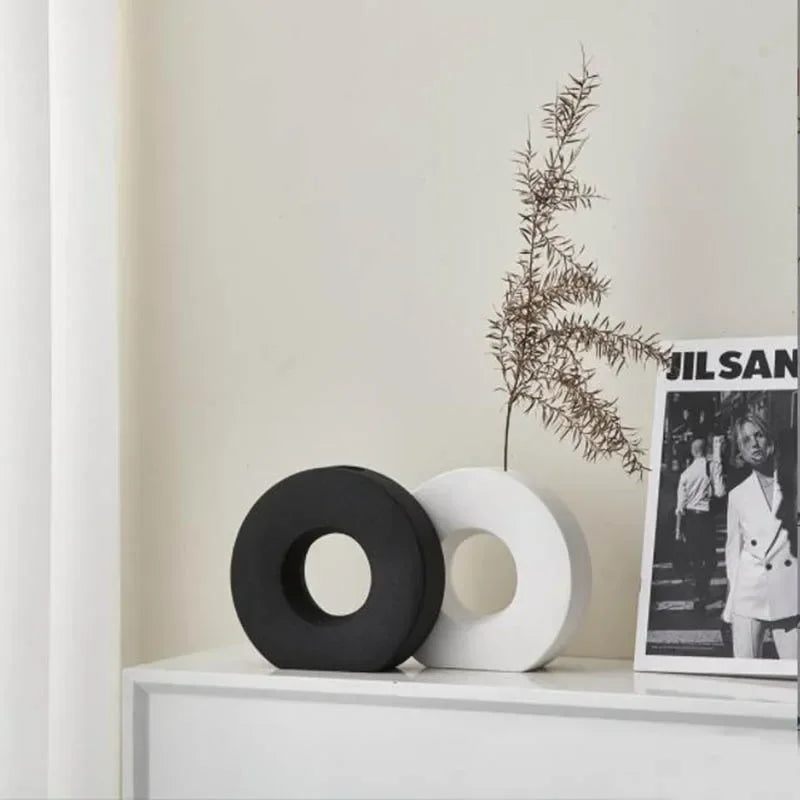 Donut-Shaped Vase for Nordic Home Decor