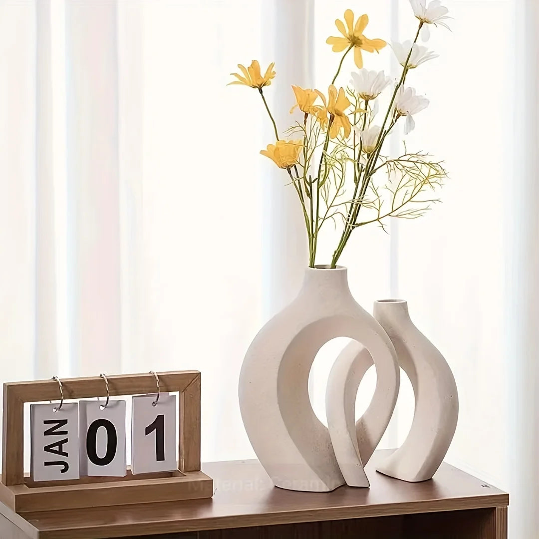 Modern Boho Hollow Flower Vases for Home Decor