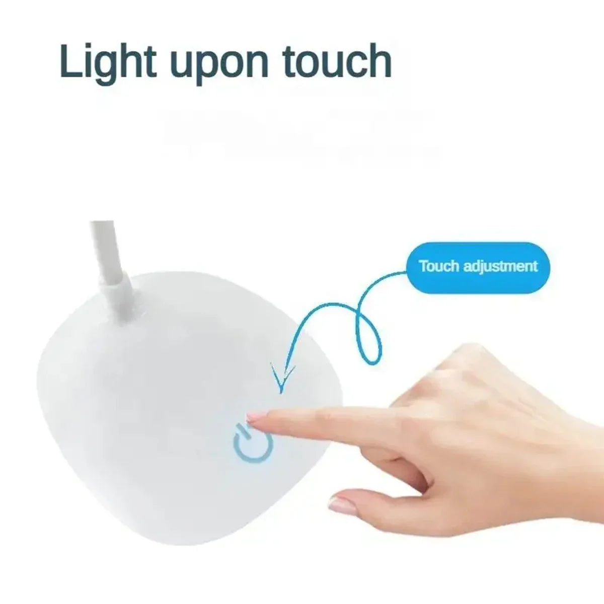 LED Reading Lamp - USB Charging, Touch Dimmable