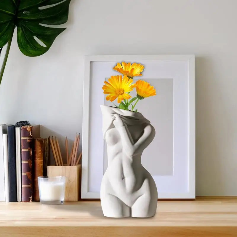 Modern Female Body Shape Vase for Room Decor