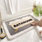 Faux Cashmere Non-Slip Bathroom Mat