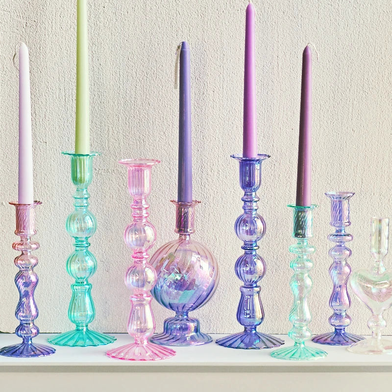 Retro Tall Candlesticks for Wedding Decorations