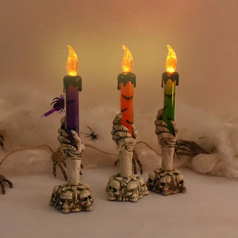 Skeleton Ghost Hand LED Candles