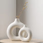 Creative Donut Ceramic Vase for Home Decor