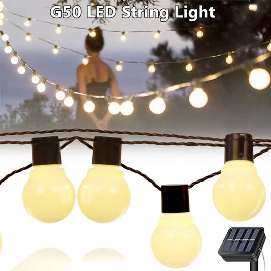 G50 Bulbs LED Fairy String Lights for Wedding and Garden Decor