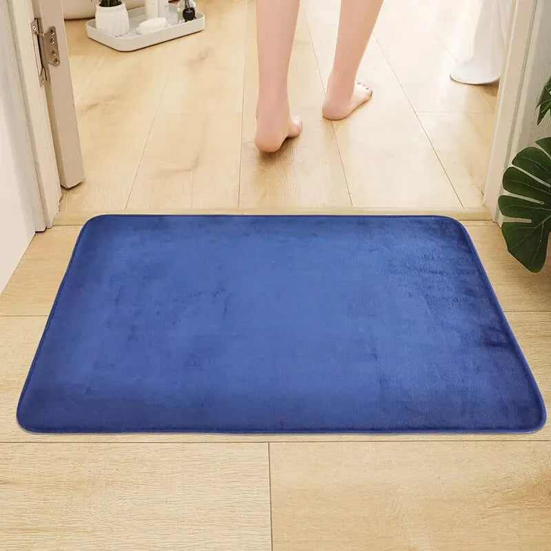 Elegant Non-Slip Memory Foam Bath Mat