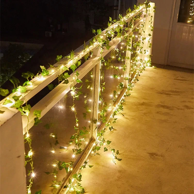 Green Leaf String Fairy Lights