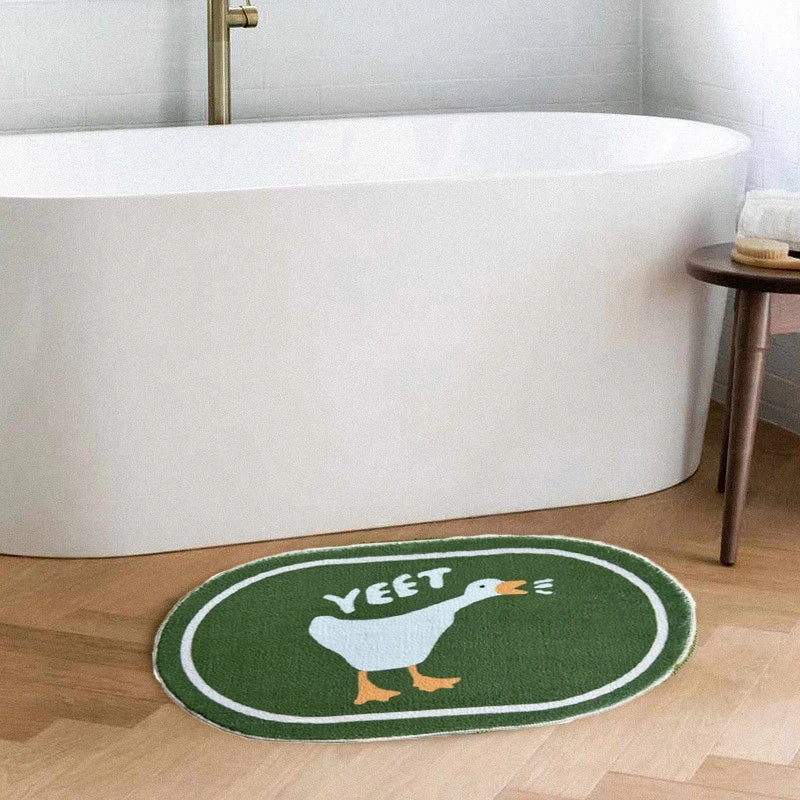 Cute Duck Bathroom Rug for Fun Home Decor