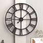 Large 3D Wall Clock with Roman Numerals