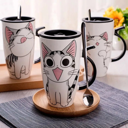 600ml Large Capacity Cat Ceramic Mug