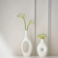 White Ceramic Vases Set of 4 for Wedding Decor