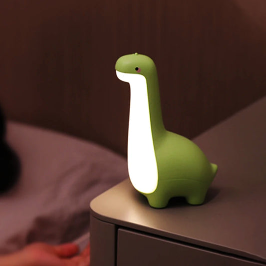 Cute Dinosaur Night Light for Children - USB Charging Bedside Lamp