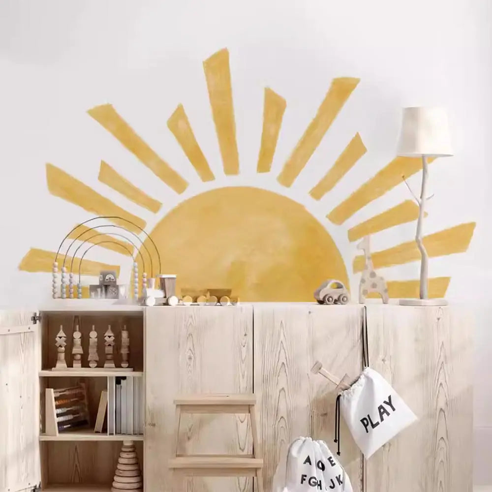 Half Sun Boho Nursery Wall Decal