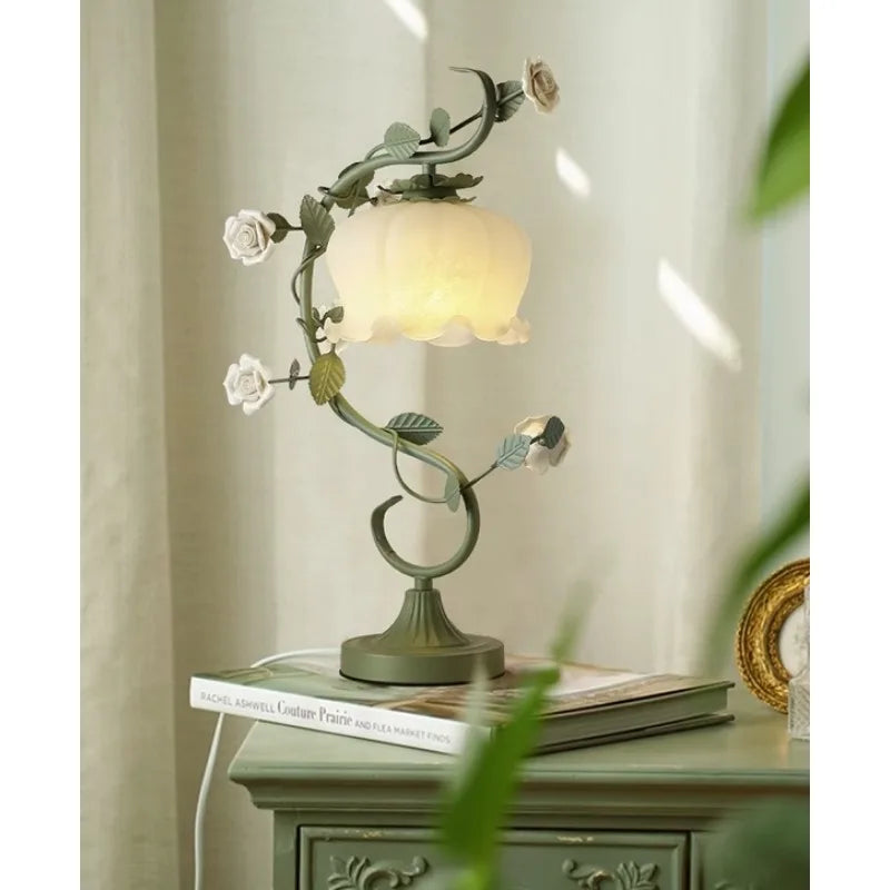 Italian Design Orchid Glass Table Lamp for Decor