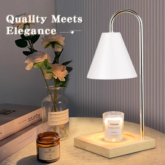 Retro LED Candle Warmer Desk Lamp - Dimmable Aromatherapy