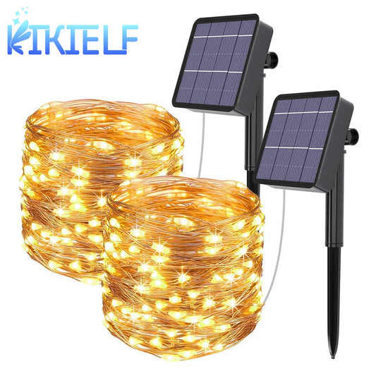 LED Solar Fairy String Lights for Garden Party Decor