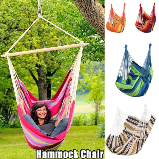 120KG Garden Hanging Chair Bedroom Camping Rope Bed Home Hammock Swings Hanging Hammock Swing Seat Hammock Chair