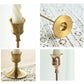 Elegant Brass Gold Candlestick Set for Weddings