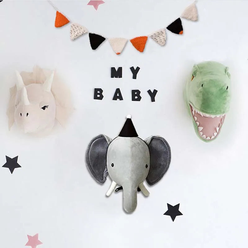 Nordic Animal Head Wall Decor for Nursery