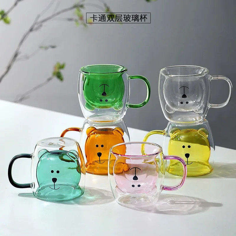 Heat Resistant Double Wall Glass Coffee Cups