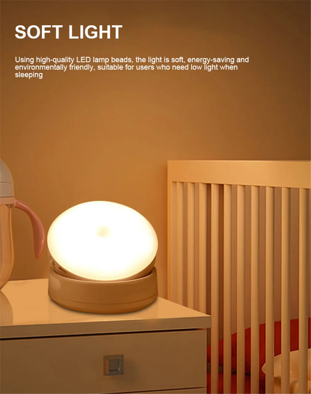 360-Degree PIR Motion Sensor LED Night Light