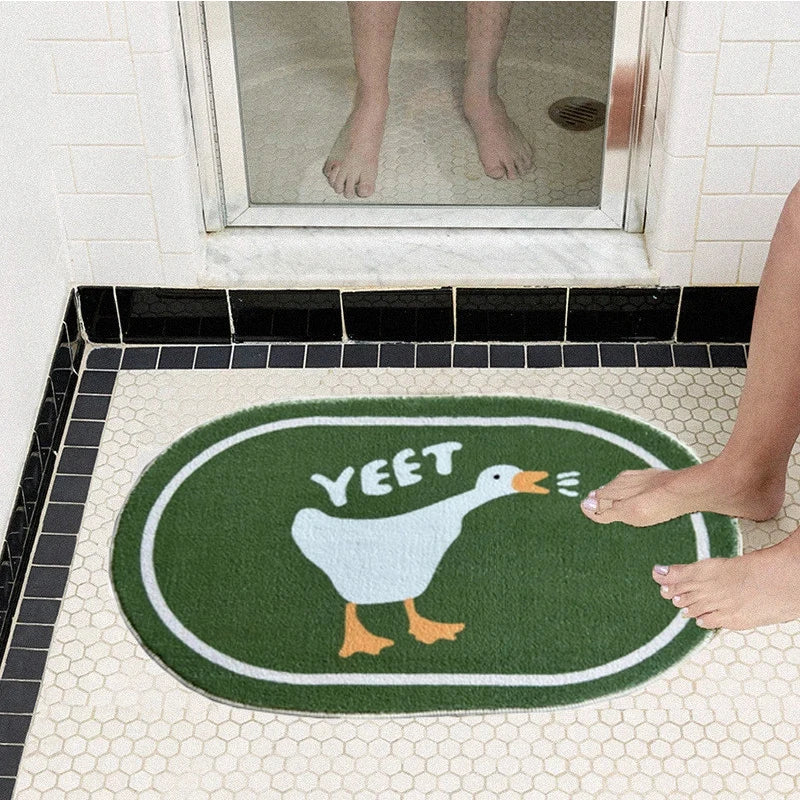 Cute Duck Bathroom Rug for Fun Home Decor