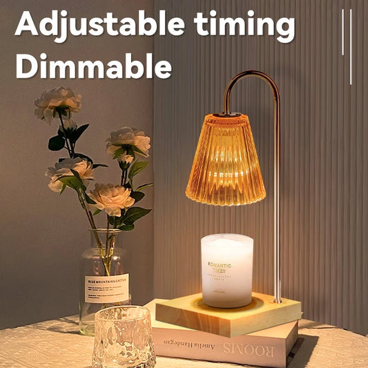 LED Candle Warmer Lamp - Timer & Dimmable Night Light